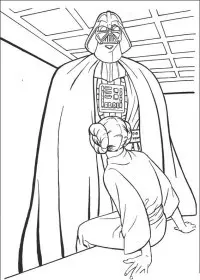 Fisă de colorat cu Razboiul stelelor de colorat p79