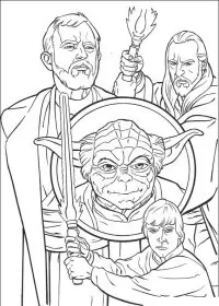 Fisă de colorat cu Razboiul stelelor de colorat p86