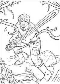 Fisă de colorat cu Razboiul stelelor de colorat p90