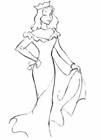 Fisă de colorat cu Regi medievali de colorat p06