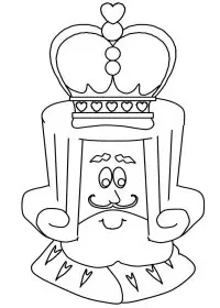 Fisă de colorat cu Regi medievali de colorat p09