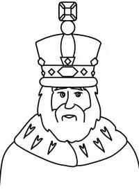 Fisă de colorat cu Regi medievali de colorat p23