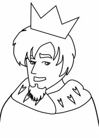 Fisă de colorat cu Regi medievali de colorat p25