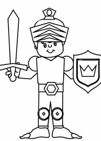 Fisă de colorat cu Regi medievali de colorat p29