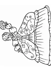 Fisă de colorat cu Regi medievali de colorat p37