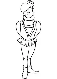 Fisă de colorat cu Regi medievali de colorat p41