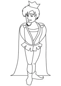 Fisă de colorat cu Regi medievali de colorat p42