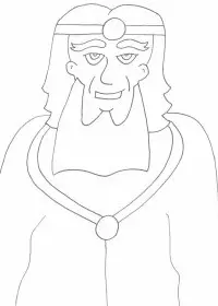 Fisă de colorat cu Regi medievali de colorat p45