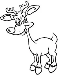 Fisă de colorat cu Renii lui mos craciun de colorat p10