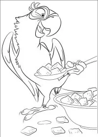 Fisă de colorat cu Rio de colorat p02