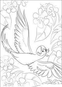 Fisă de colorat cu Rio de colorat p08