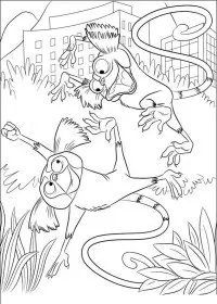 Fisă de colorat cu Rio de colorat p16