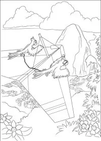 Fisă de colorat cu Rio de colorat p18