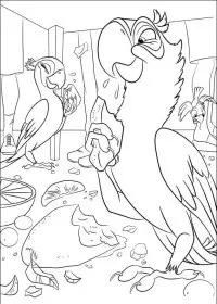 Fisă de colorat cu Rio de colorat p19