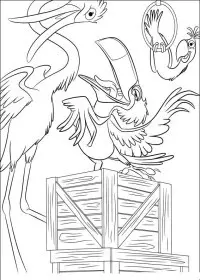 Fisă de colorat cu Rio de colorat p20