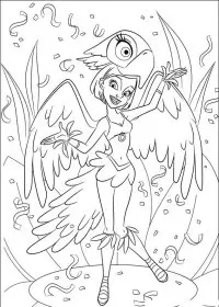 Fisă de colorat cu Rio de colorat p26