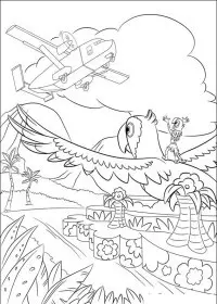 Fisă de colorat cu Rio de colorat p28