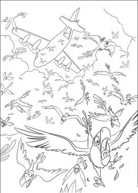 Fisă de colorat cu Rio de colorat p29