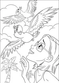 Fisă de colorat cu Rio de colorat p31