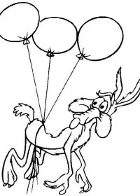 Fisă de colorat cu Road runner de colorat p05