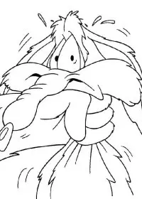 Fisă de colorat cu Road runner de colorat p06