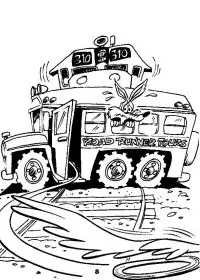 Fisă de colorat cu Road runner de colorat p10