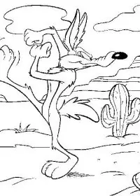 Fisă de colorat cu Road runner de colorat p14