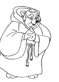 Fisă de colorat cu Robin hood de colorat p04