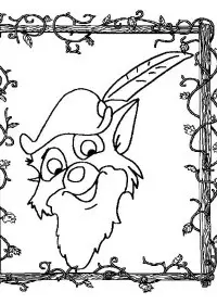 Fisă de colorat cu Robin hood de colorat p10
