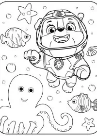 Patrula Cățelușilor de colorat p54