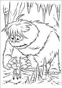 Fisă de colorat cu Rudolph de colorat p29