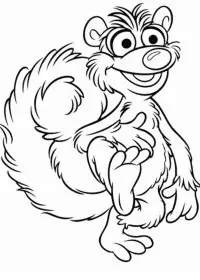 Fisă de colorat cu Rupert bear de colorat p05