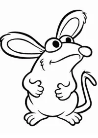 Fisă de colorat cu Rupert bear de colorat p06