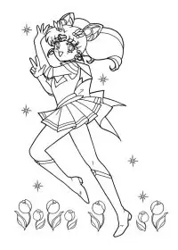 Sailor Moon de colorat