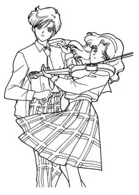 Fisă de colorat cu Sailor moon de colorat p07