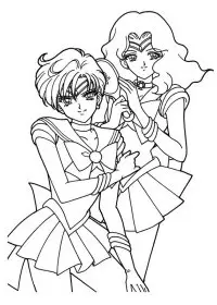 Fisă de colorat cu Sailor moon de colorat p09