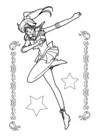Fisă de colorat cu Sailor moon de colorat p11