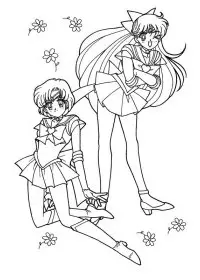 Fisă de colorat cu Sailor moon de colorat p12