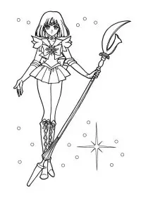 Fisă de colorat cu Sailor moon de colorat p16