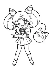 Fisă de colorat cu Sailor moon de colorat p18