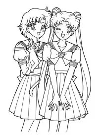 Fisă de colorat cu Sailor moon de colorat p19
