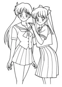 Fisă de colorat cu Sailor moon de colorat p21