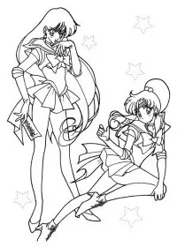 Fisă de colorat cu Sailor moon de colorat p23