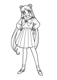 Fisă de colorat cu Sailor moon de colorat p25