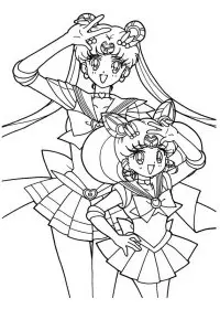 Fisă de colorat cu Sailor moon de colorat p26