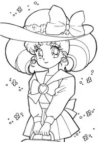 Fisă de colorat cu Sailor moon de colorat p27