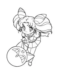 Fisă de colorat cu Sailor moon de colorat p30