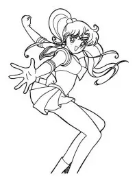 Fisă de colorat cu Sailor moon de colorat p32