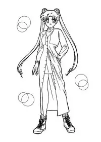 Fisă de colorat cu Sailor moon de colorat p36