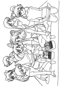 Fisă de colorat cu Sailor moon de colorat p37